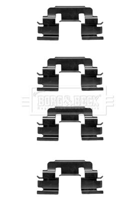 BORG & BECK Комплектующие, колодки дискового тормоза BBK1298